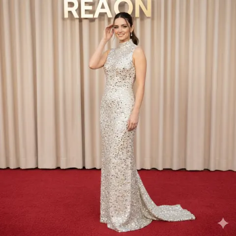 Ana de Armas Red Carpet Glamour