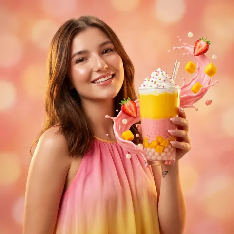 Mango Strawberry Smoothie Commercial