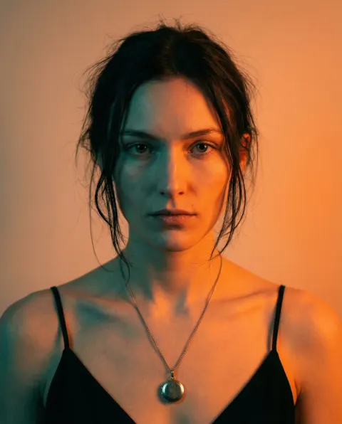 Cinematic LED Portrait Raw Beauty
