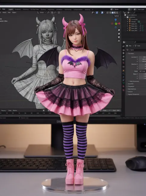 High-End PVC Figure 3D Workspace