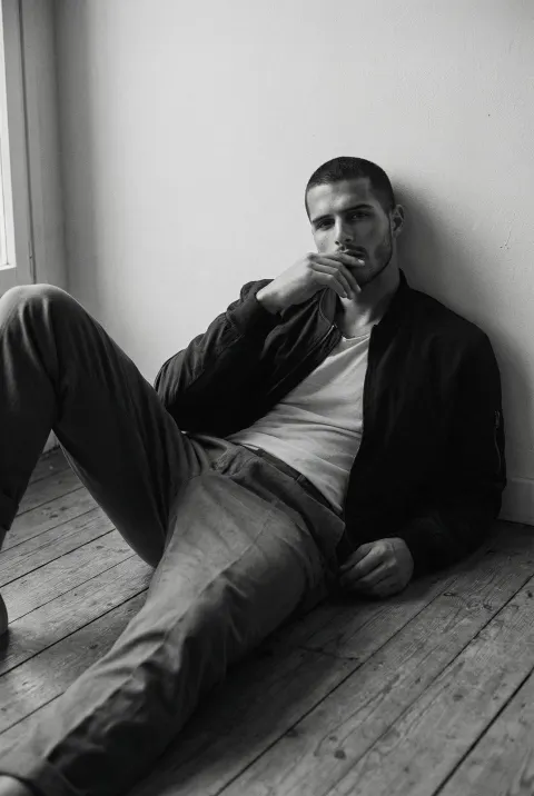 Melancholic Noir Portrait