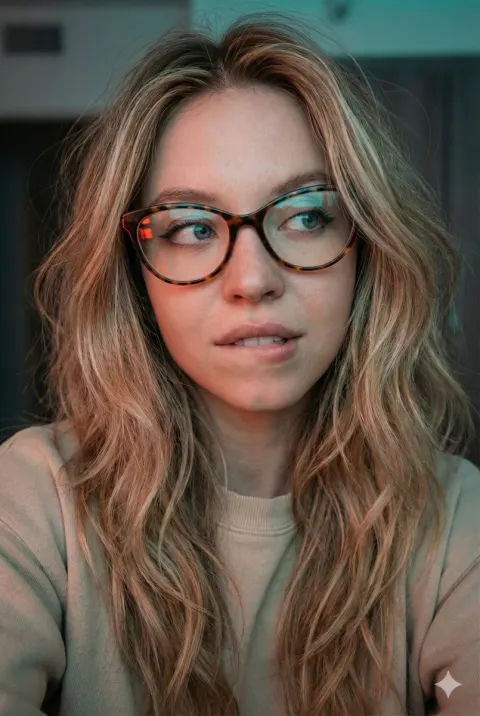 Cinematic Girl Selfie Portrait
