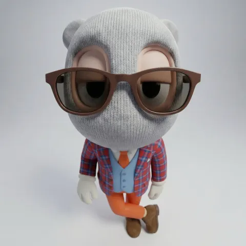 Fisheye Character Close-Up Portrait