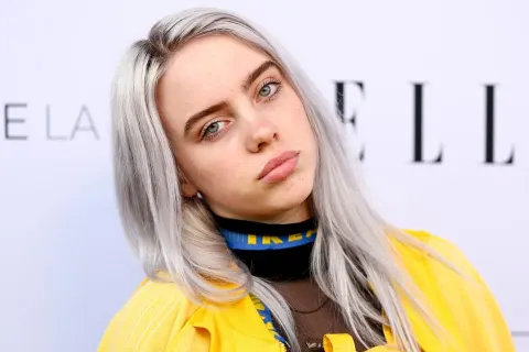 Billie Eilish Silver Hair Red Carpet
