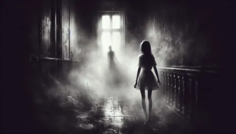 Dramatic Art Girl Lost in Void