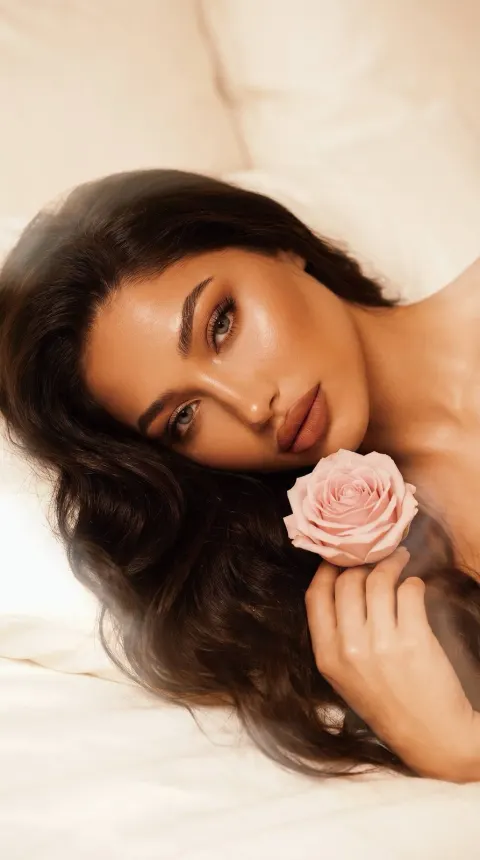 Rose on Silk Pillow