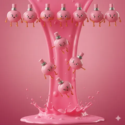 Lipstick Divers in Pink Glossy Pool