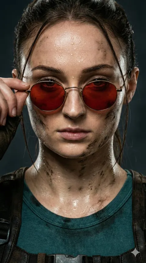 Extreme Closeup Lara Croft