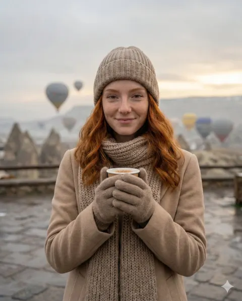 Cozy Winter Morning in Cappadocia