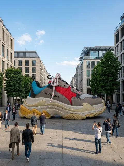 Giant Product Street Art Installation