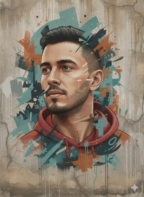 Abstract Realism Street Mural Art
