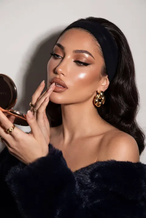 Vintage Glamour Beauty Editorial Portrait