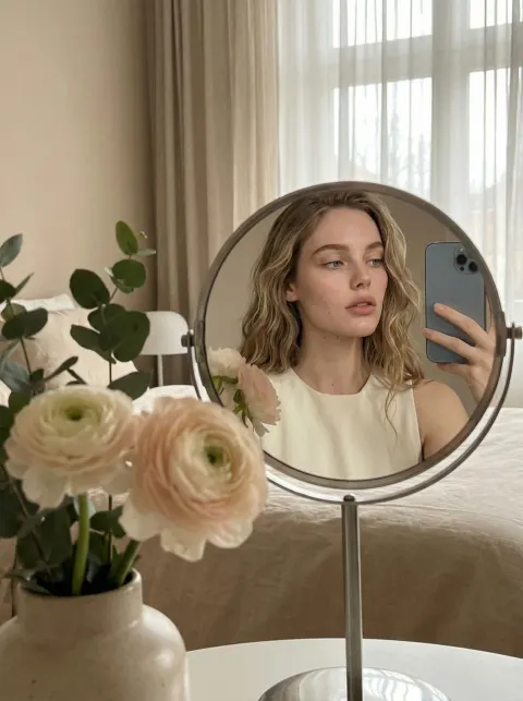 Soft Mirror Selfie Portrait