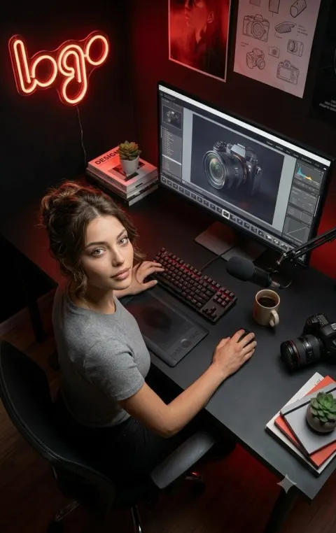 Ultra-Realistic Creative Studio Portrait