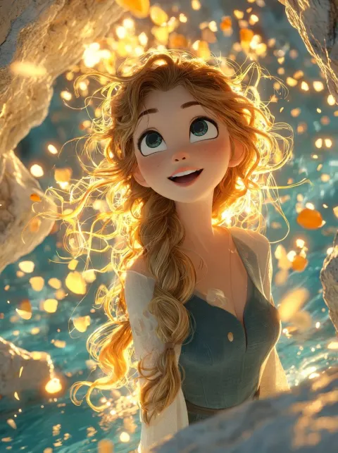 Dreamy 3D Fantasy Girl