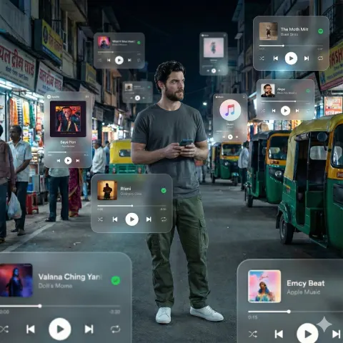 AR Music in Indian Street