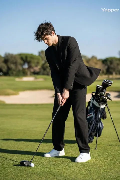 Cinematic Golf Fashion Portrait