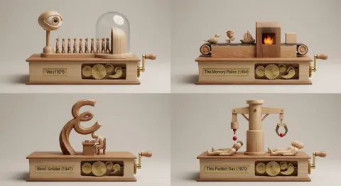 Kinetic Book Sculpture Grid