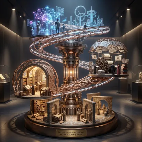 Literary Evolution Kinetic Installation