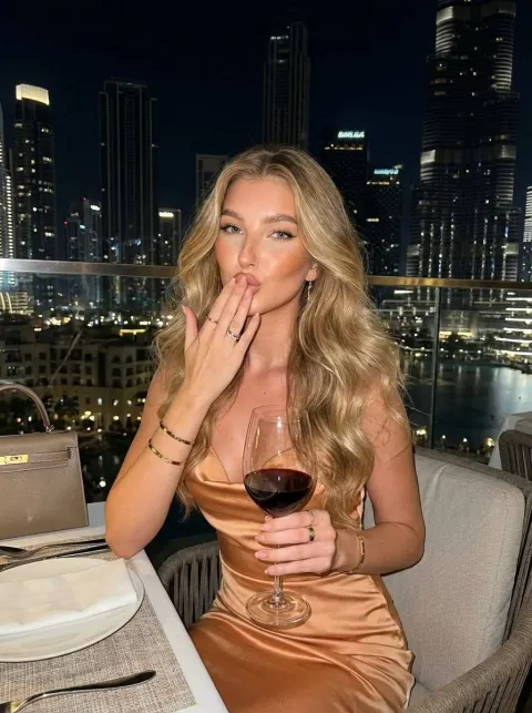 Night Restaurant Flash Fashion Portrait