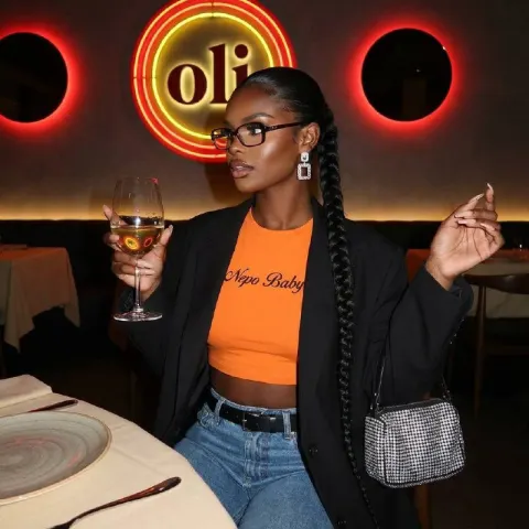 Stylish Nightlife Fashion Girl Portrait