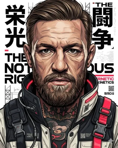 Neo-Futuristic Cyberpunk Portrait Art