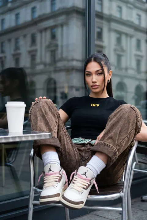 Cool Urban Cafe Girl Portrait