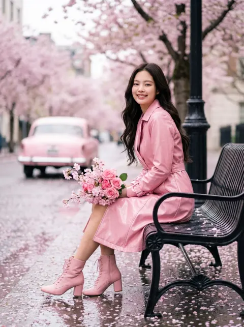 Romantic Spring Cherry Blossom Portrait