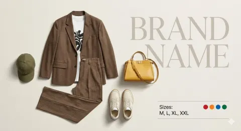 Premium Fashion Catalog Flat Lay