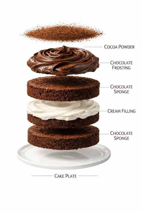 Ultra Realistic Chocolate Cake Photography