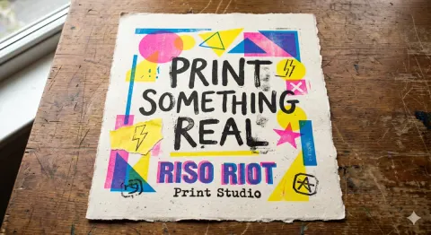 Neo Analog Riso Print Poster