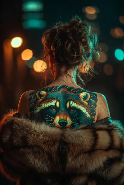 Ultra-Realistic Neon Cinematic Portrait