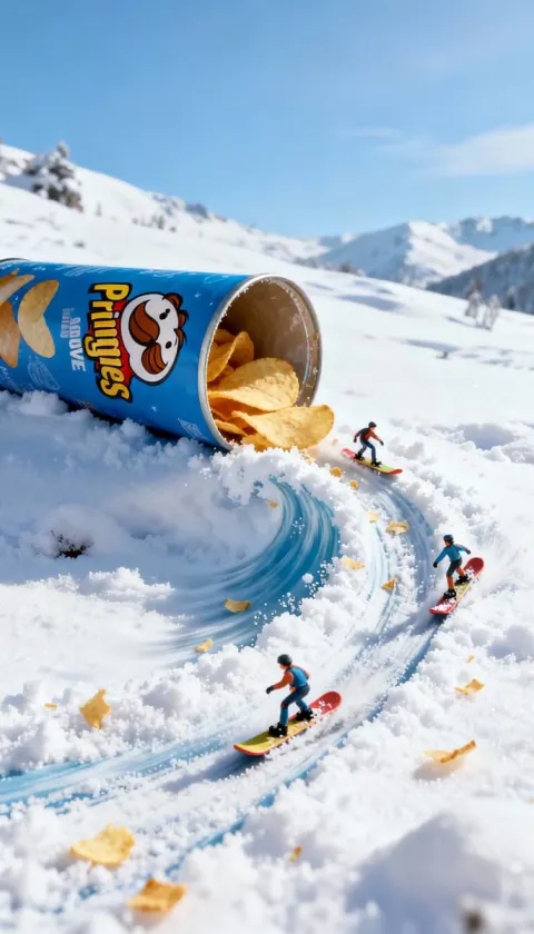Surreal Chip Snowboard Adventure