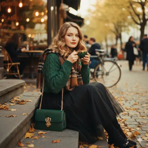 Autumn Elegance in 1970s Film Aesthetic