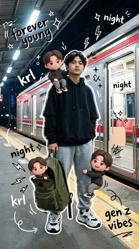 Gen Z Night Station Mixed Media