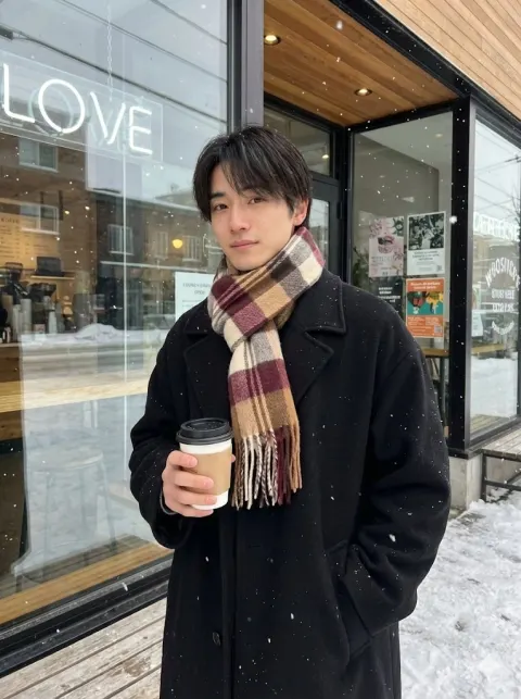 Snowy Cafe Winter Portrait Guide