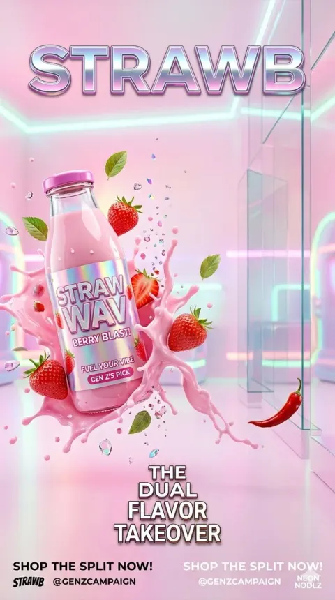Gen Z Split Screen Food Ad Frenzy