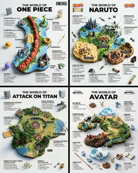 Hyper-Realistic 3D World Guide Poster