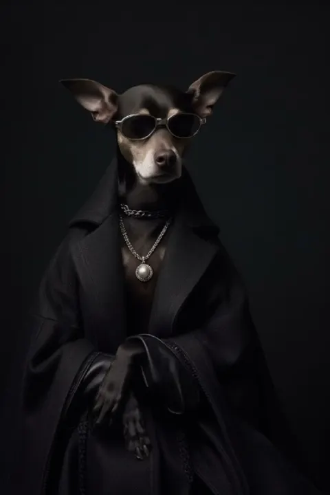 Balenciaga Dog Edgy High Fashion Photography