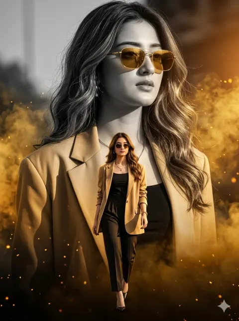 Ultra Realistic Cinematic Fashion Poster