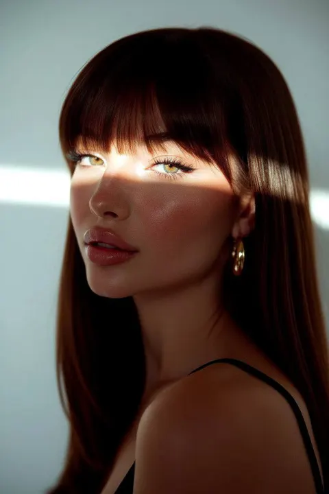 Cinematic Beauty Portrait With Dramatic Light