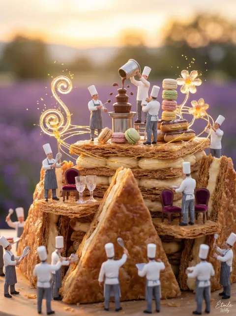 Miniature French Patisserie Diorama