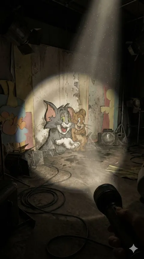Abandoned Studio Puppet Flashlight
