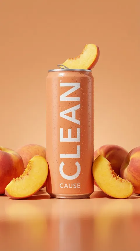 Peach Beverage Commercial Hero Shot