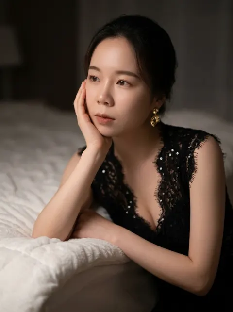 Moody Night Portrait Photography