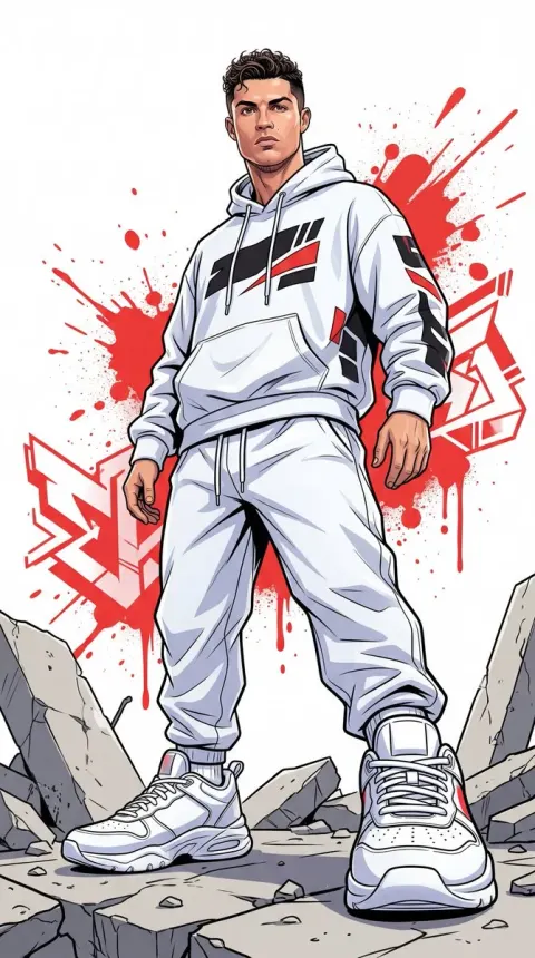 Dynamic Urban Man Illustration