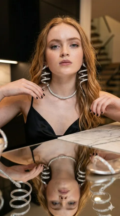 Glamorous Black Dress Portrait