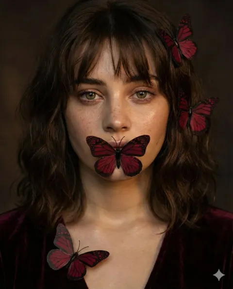 Butterfly Whisper Portrait