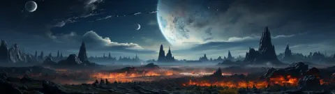 No Mans Sky Meets Elite Dangerous Space Panorama