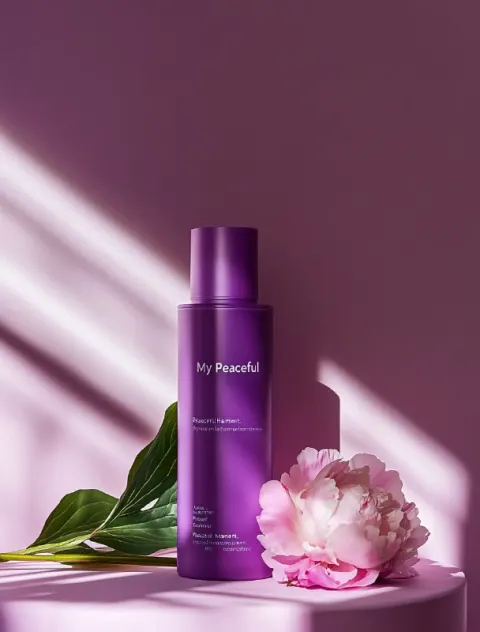 Skin Care Product Photography Purple Bottle